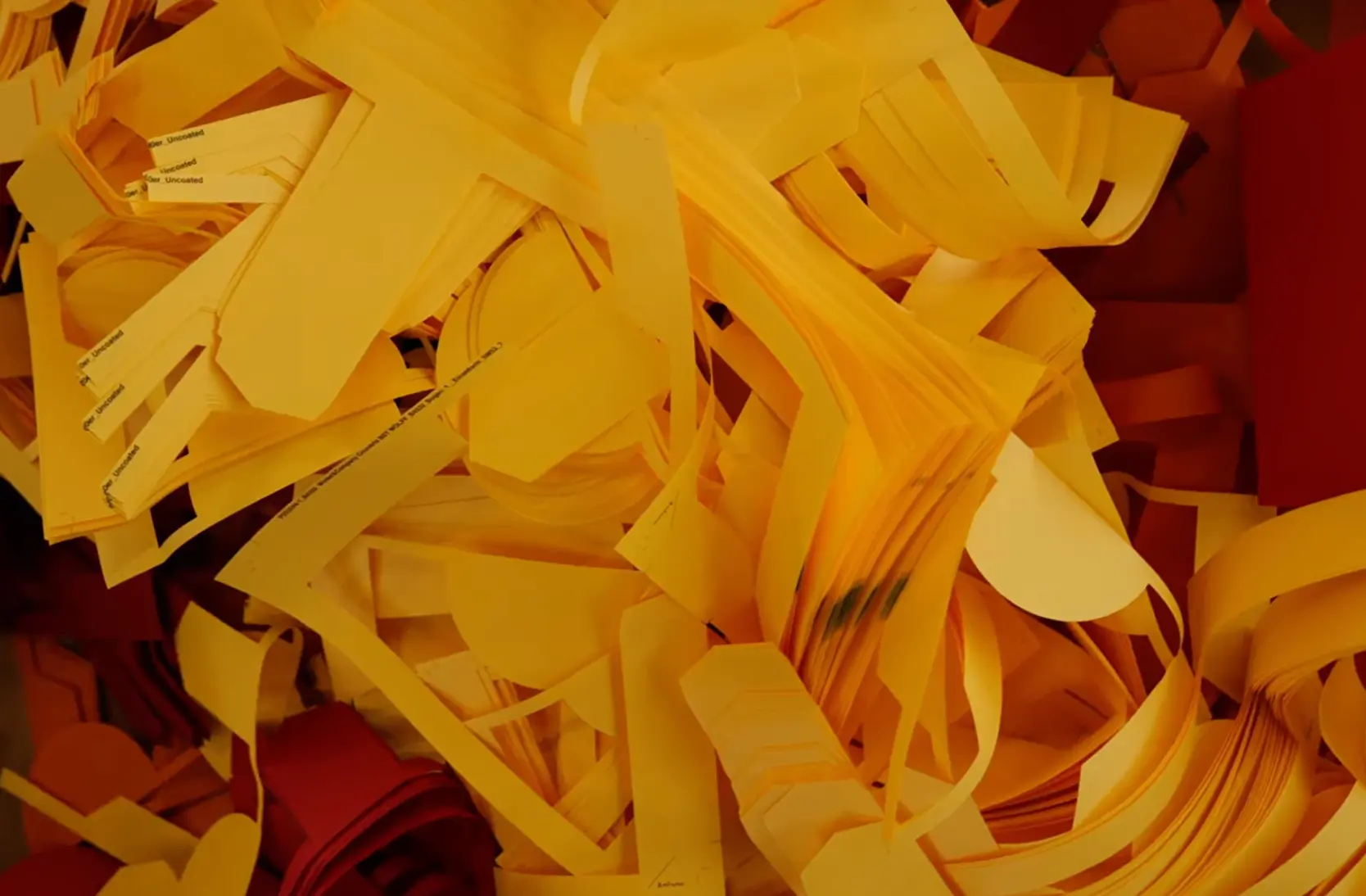 Compositions de papier jaune et orange pour Winter & Company